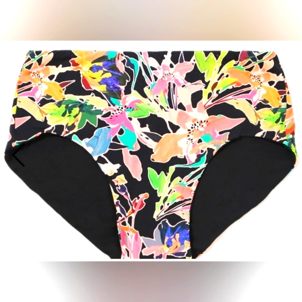 Hanky Panky French Brief Floral High-Waisted Bikini Bottoms NEW!!